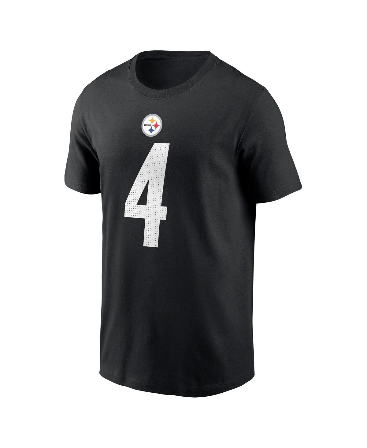 Nike Men's Dk Metcalf Black Pittsburgh Steelers Name Number T-shirt In Black