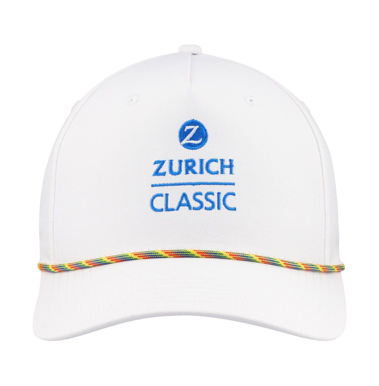 Мужская кепка Ahead White the Zurich Classic Alto Rope Adjustable Hat — фото 2