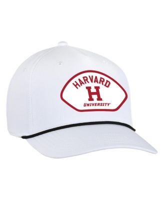 Ahead - Men's&nbsp;White Harvard Crimson Alto Rope Adjustable Hat