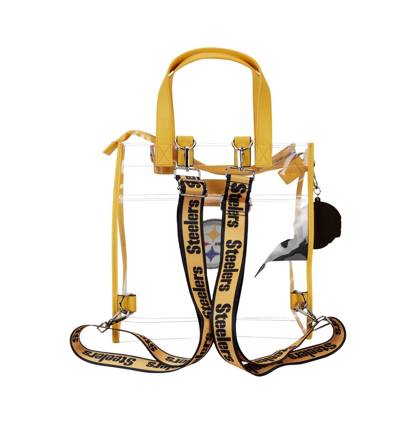 Рюкзак Loungefly Pittsburgh Steelers Clear Convertible Tote Bag — фото 4