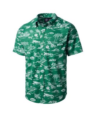 Men's Green New York Jets Throwback Pua Performance Shirt