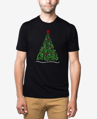 LA Pop Art - We Wish You A Merry Christmas - Men's Premium Blend Word Art T-Shirt