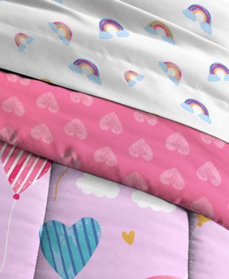 Balloon Hearts Reversible 5-Pc. Comforter Set, Twin