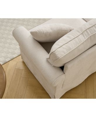 Streamdale 5-Seat Modular Sectional Sofa, Convertible L-Shaped Couch, Beige Linen