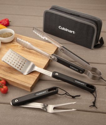 4-Piece Folding Grill Tool Set