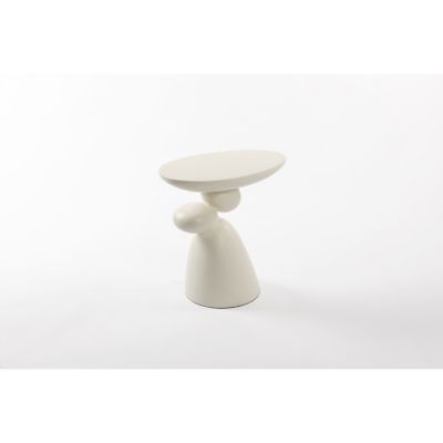 Modern Fiberglass End Table, Minimalist Living Room Decor