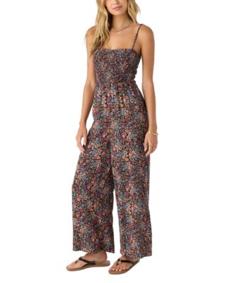 Juniors' Kaylane Smocked Jumpsuit