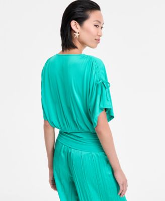 Women's Side-Tie Animal-Print Top, Exclusively at Macy's