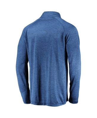 Men's Royal Florida Gators Lightweight Striated Raglan Quarter-Zip Sweatshirt