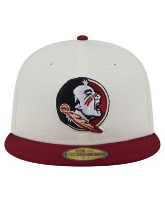 Men's Cream Florida State Seminoles Chrome 59FIFTY Fitted Hat