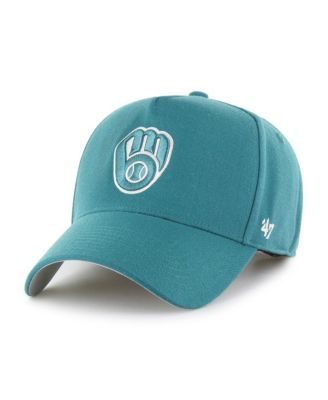 '47 Brand - Men's Teal Milwaukee Brewers Ballpark Offside Adjustable Hat