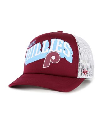 '47 Brand - Men's Red Philadelphia Phillies Meander Foam Trucker Snapback Hat