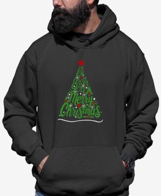 Men's We Wish You A Merry Christmas Word Art Hooded Sweatshirt