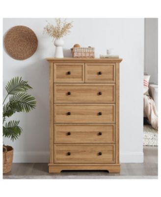 6-Drawer Tall Dresser (OAK)
