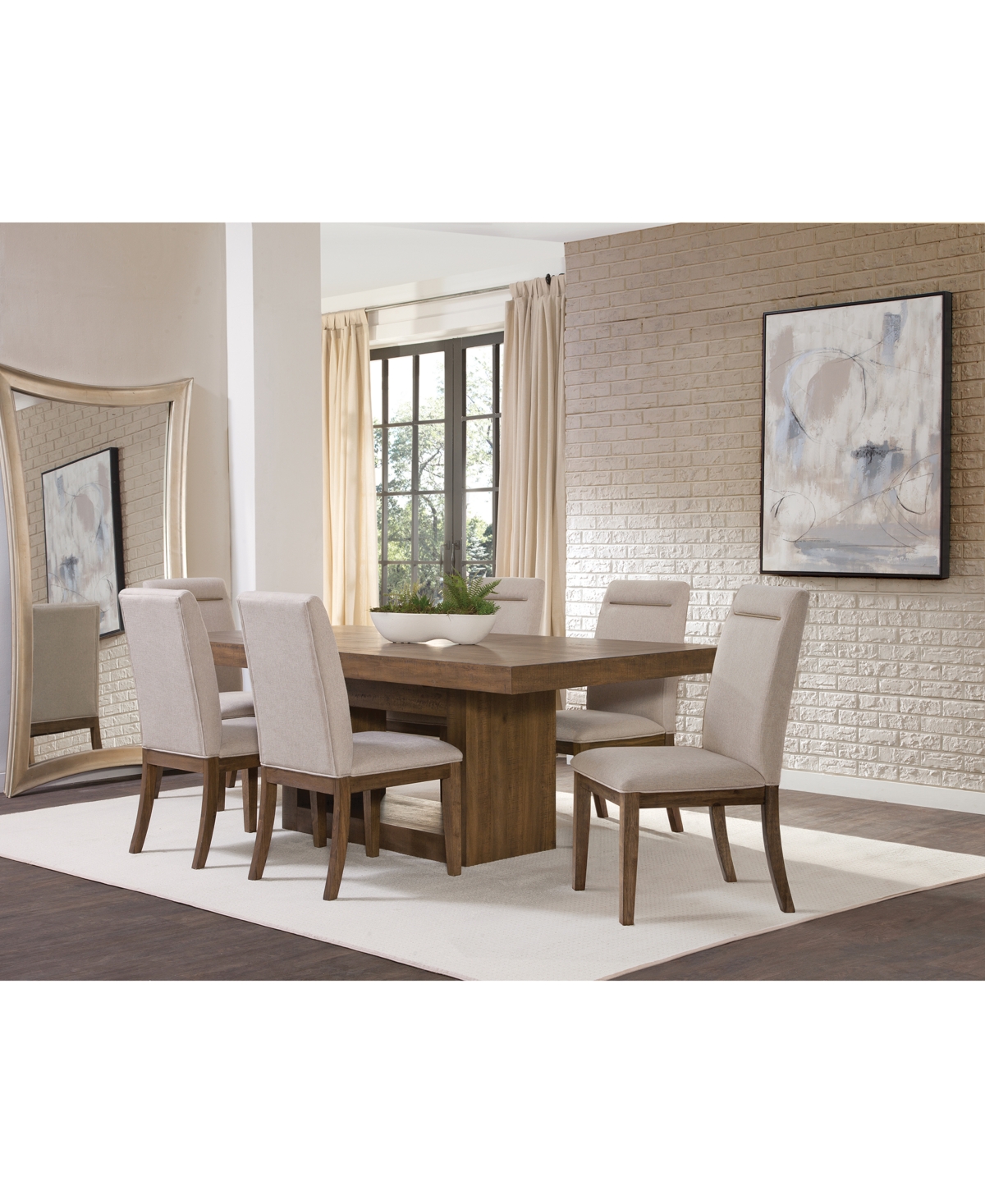 Baleigh 7-Pc. Dining Set (Table & 6 Side Chairs)
