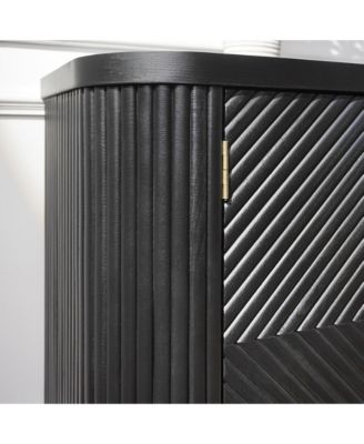 Streamdale Modern Accent Cabinet with Adjustable Shelves and 4 Doors