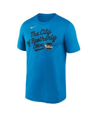 Men's&nbsp;Blue Philadelphia Phillies 2025 City Connect Team Phrase Script Legend Performance T-Shirt