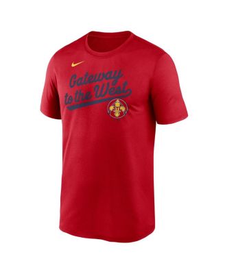 Men's&nbsp;Red St. Louis Cardinals 2025 City Connect Team Phrase Script Legend Performance T-Shirt