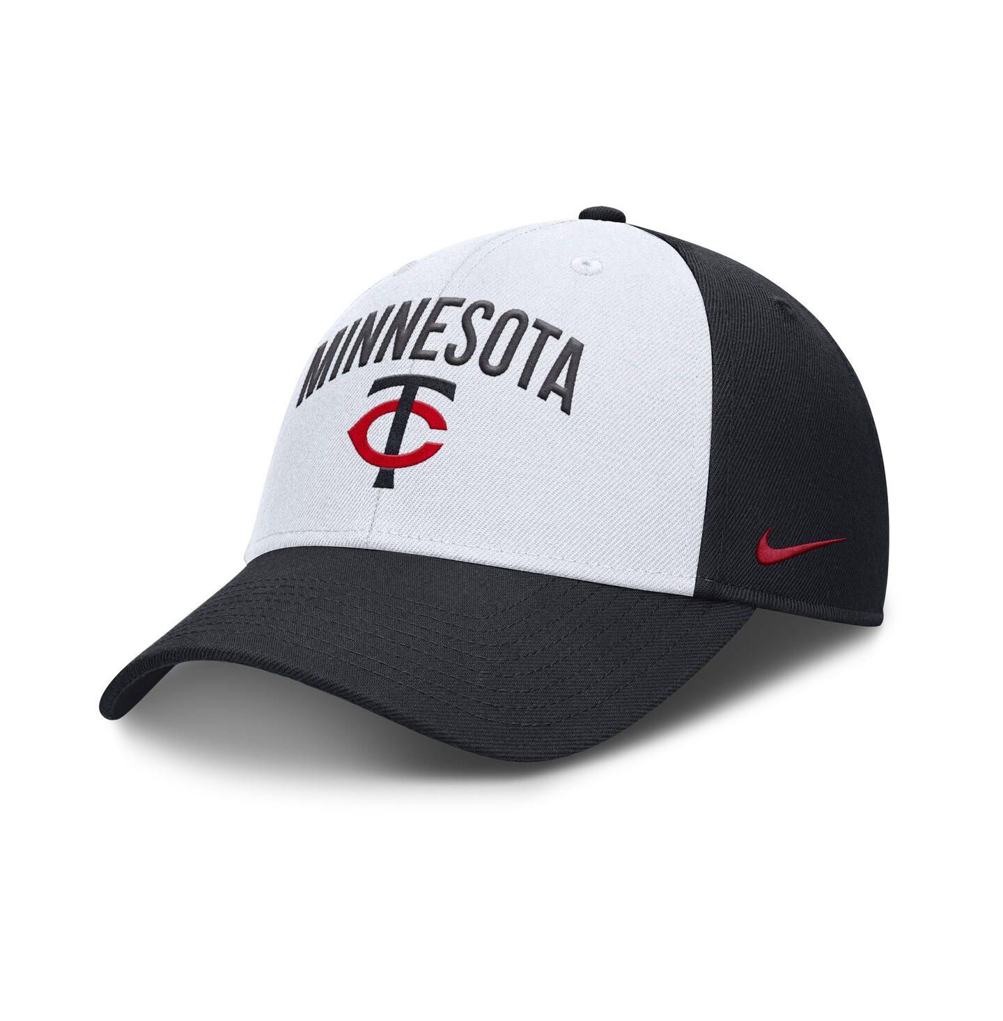 Мужская кепка Nike White/Navy Minnesota Twins Club Performance Adjustable Hat — фото 1