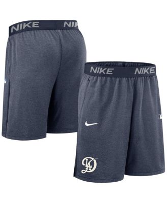 Nike - Men's Navy Los Angeles Dodgers Authentic Collection City Connect Performance Knit Shorts