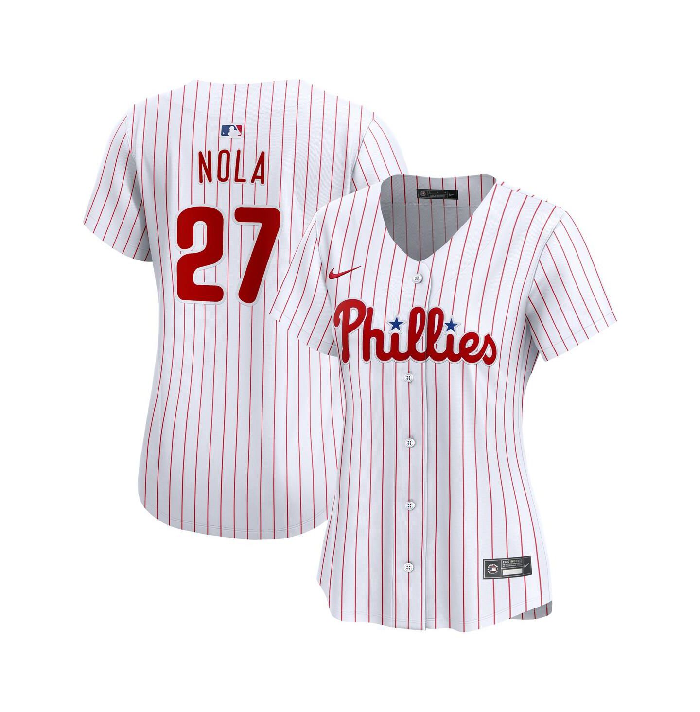 Женский топ Nike Aaron Nola White Philadelphia Phillies Home Limited Jersey — фото 1