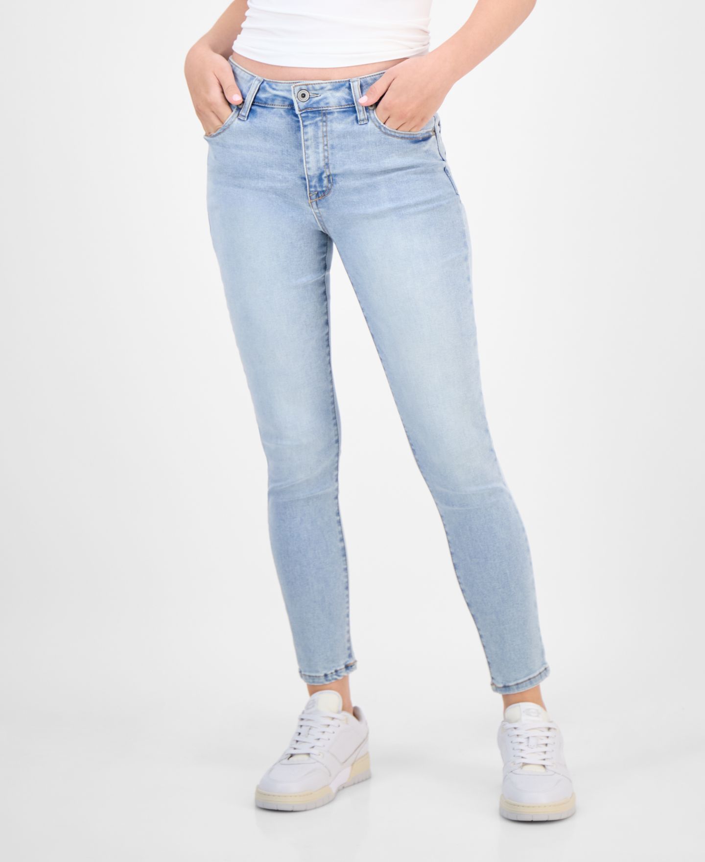 Женские джинсы Celebrity Pink Juniors' Mid-Rise Ankle Skinny, цвет: Giant Steps — фото 11