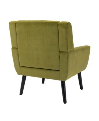 Modern Velvet Ergonomic Accent Chair