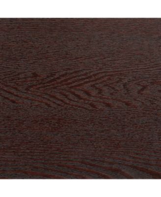 Cherry TV Stand with Stacked Stone Electric Fireplace