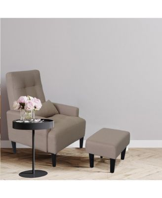 Modern Fabric Sofa, Chair, Ottoman Trio