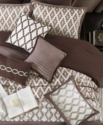 Caval Geometric 10-Pc. Comforter Set, Queen