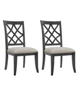 Streamdale Mid-Century Modern Upholstered Dining Chairs (Set of 2)