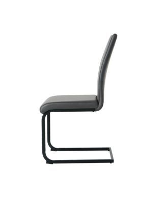 Streamdale Modern Upholstered Charcoal Dining Chair (Set of 4)