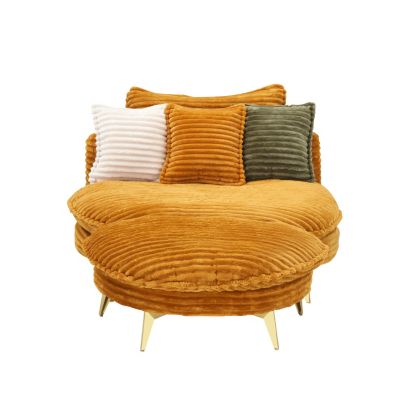 Streamdale Corduroy Sofa Fabric with Pillows, 65