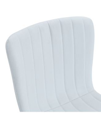 Streamdale Luxury Minimalist Dining Chairs - Set of 4, Black Metal Legs