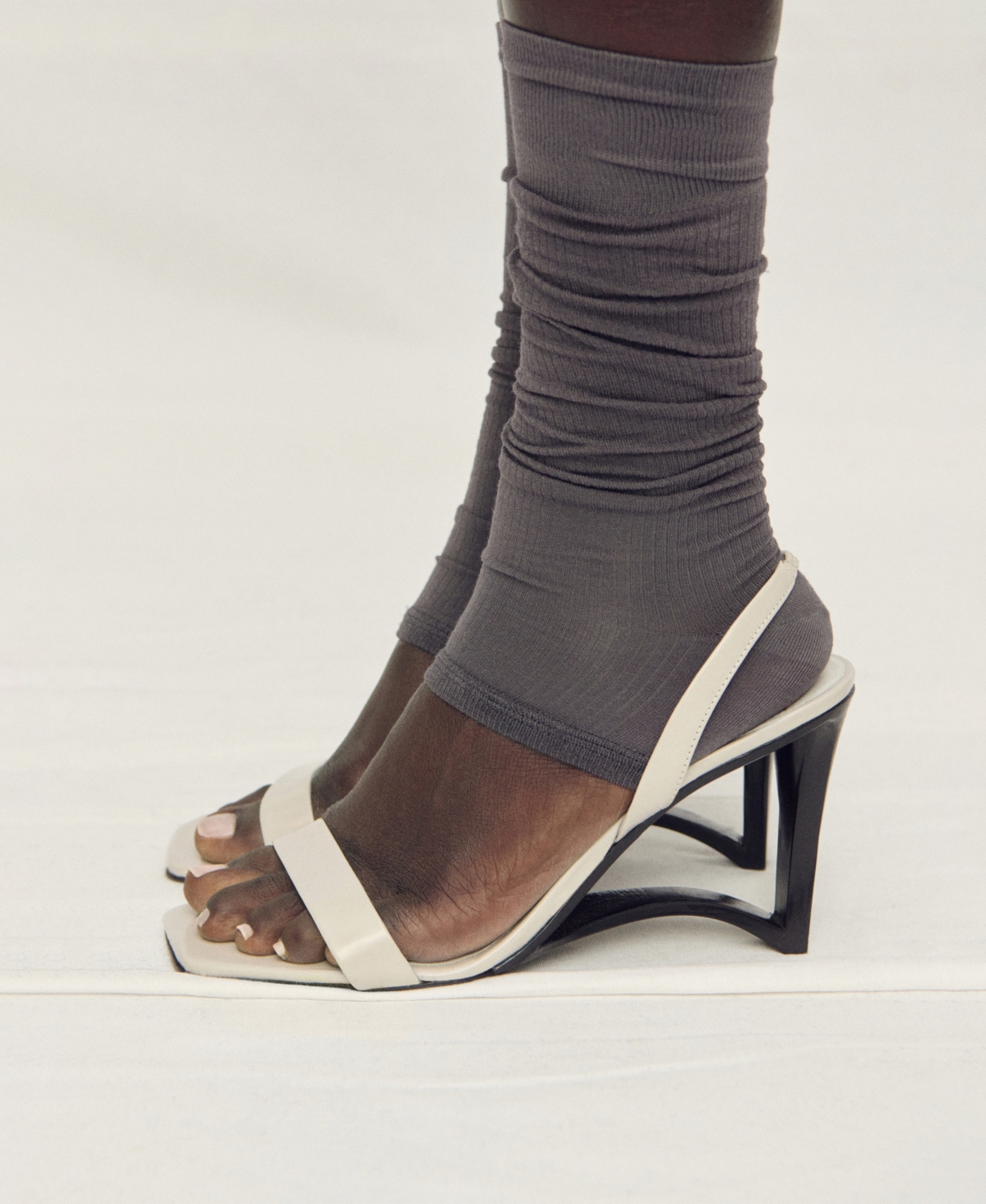 Mango Women's Leather Wedge-heel Sandals
