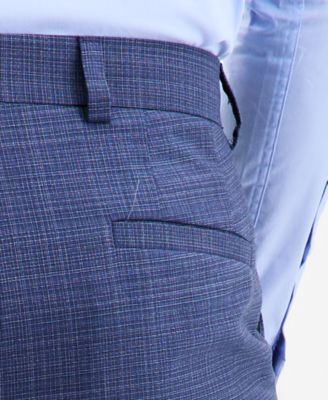 Men's Modern-Fit Plaid Suit Pants