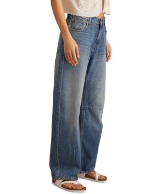 Women's High-Rise Barrel-Leg Jeans