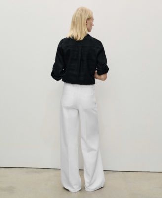 Women's Pocketed Wide Leg Jeans