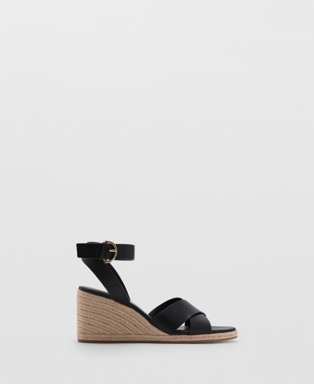 Shop Mango Women's Crisscross Straps Wedge Sandals