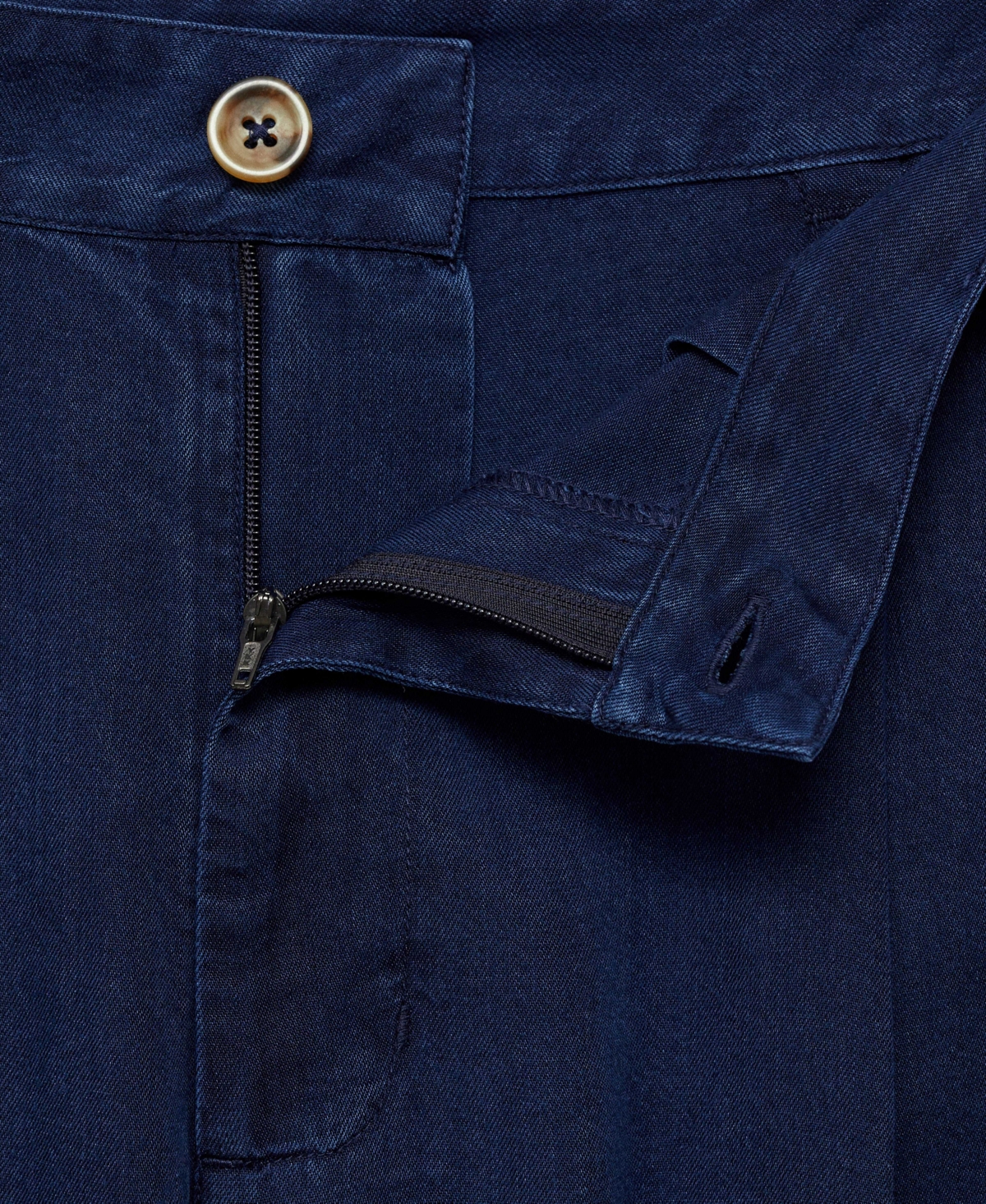 Mango Women's Denim-effect Lyocell Pants