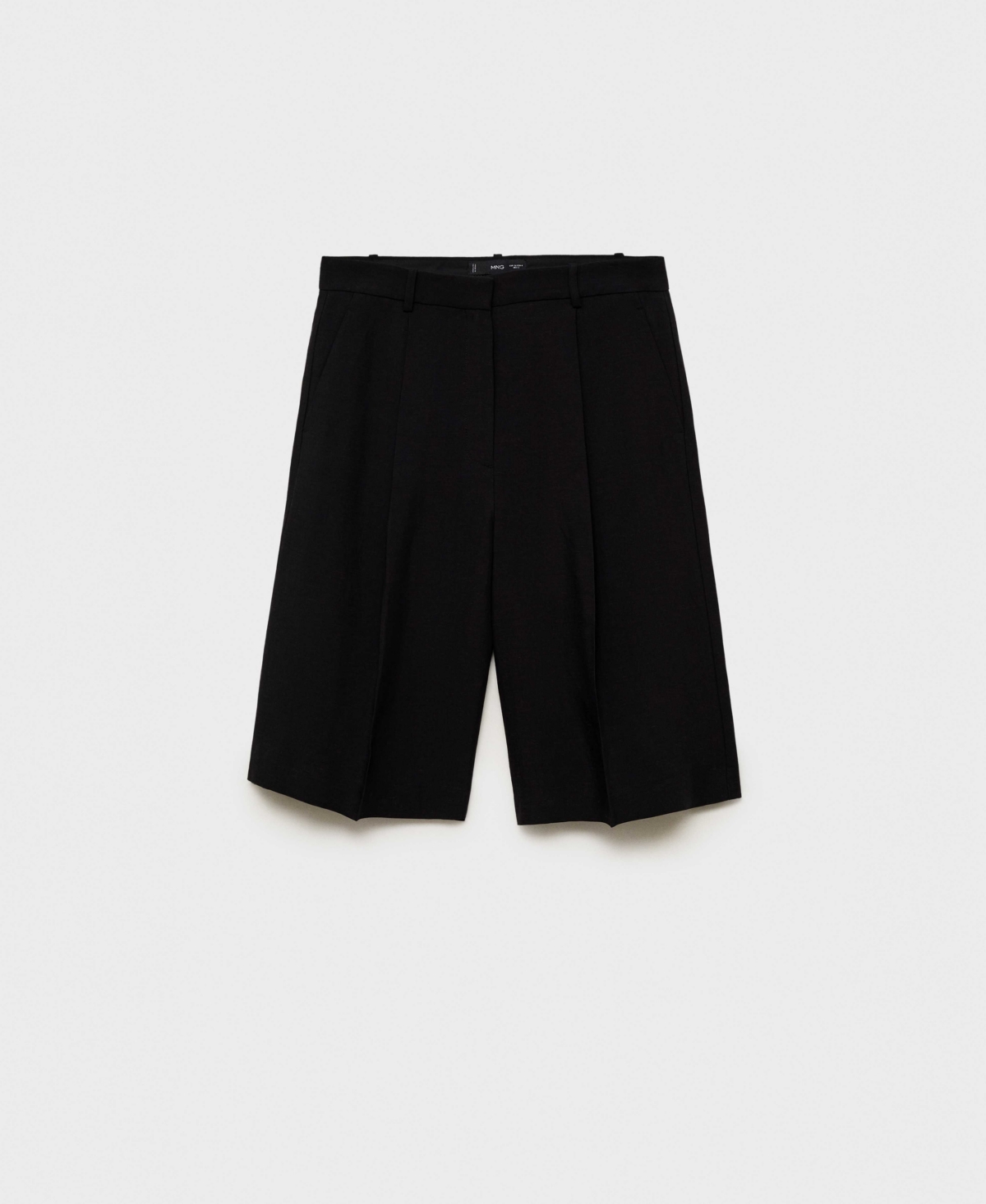 Shop Mango Women's Linen-blend Suit Bermuda Shorts