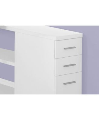 Contemporary Computer Desk with Twin Drawer Storage and Clean Lines
