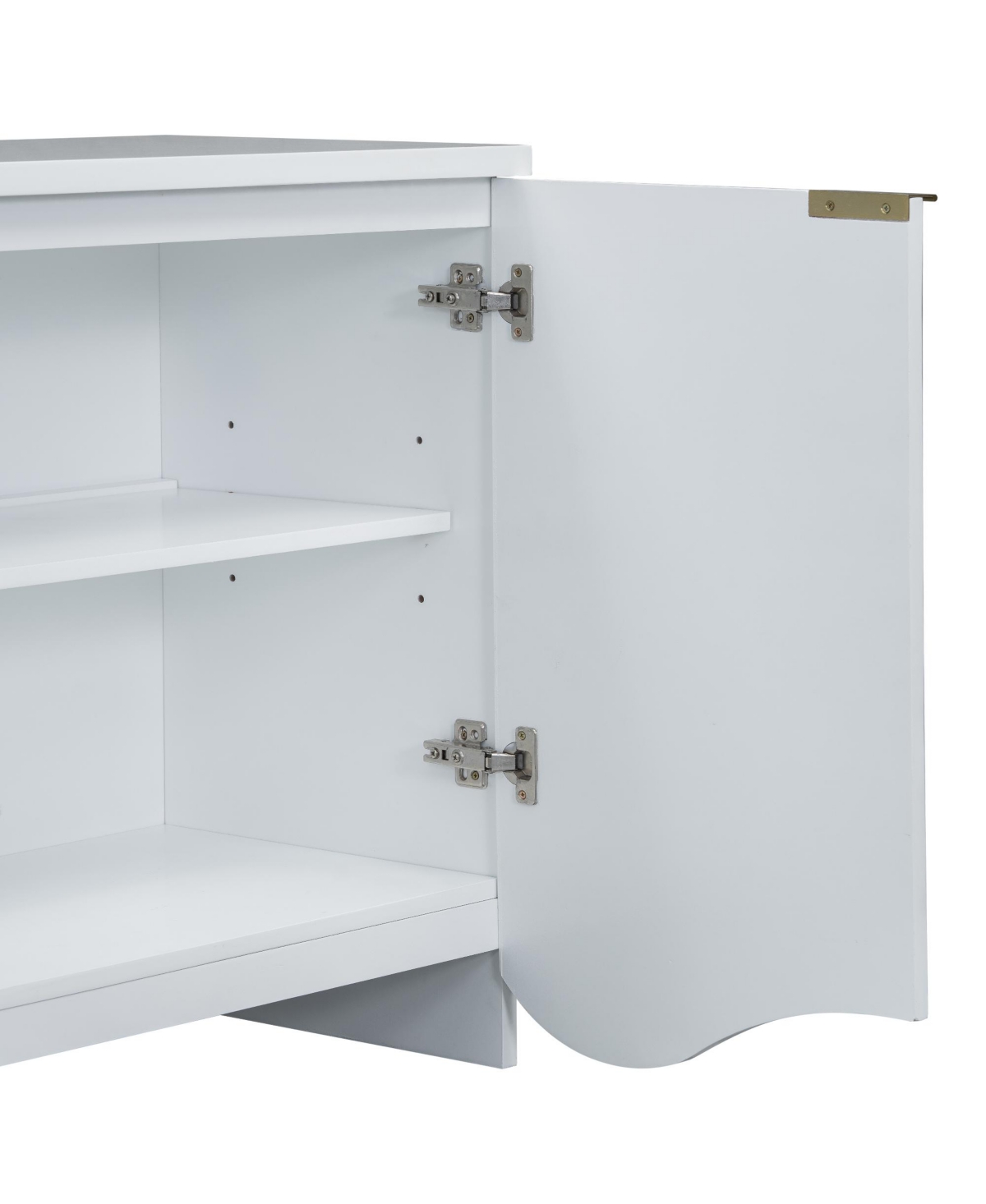 Streamdale Vertical Stripes Wavy Four-Door Cabinet