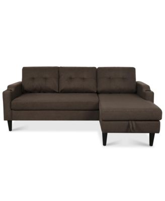 Set of 1 Spacious and Comfortable Modern Sofa with Built-In Storage and Adjustable Leg Rest