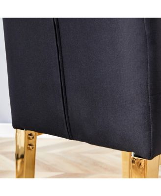 Streamdale 8-Piece Velvet Dining Chairs with Gold Metal Legs