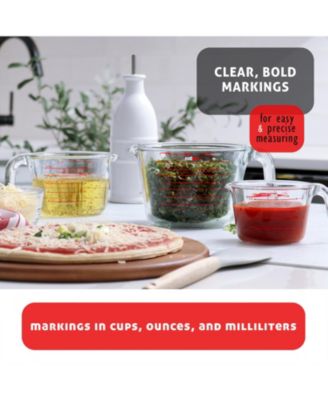 Borosilicate Glass 6-Piece Liquid Measuring Cup Set – Dishwasher, Microwave & Oven Safe