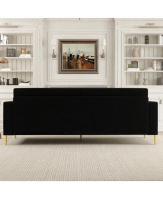 Streamdale Black 2 Seater Sofa