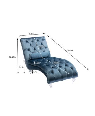 Leisure Concubine Sofa With Acrylic Feet