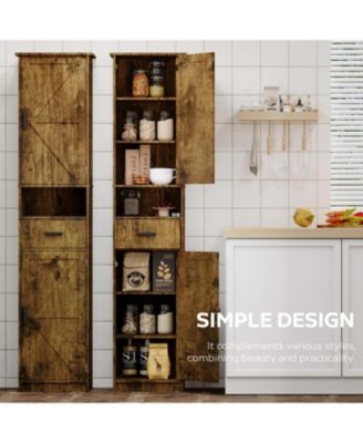 69" Bathroom Storage Cabinet with Barn Doors