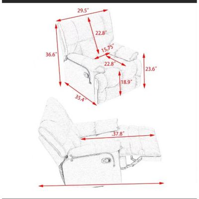 Streamdale Gray Single Chair Soft & Cozy for Small Spaces